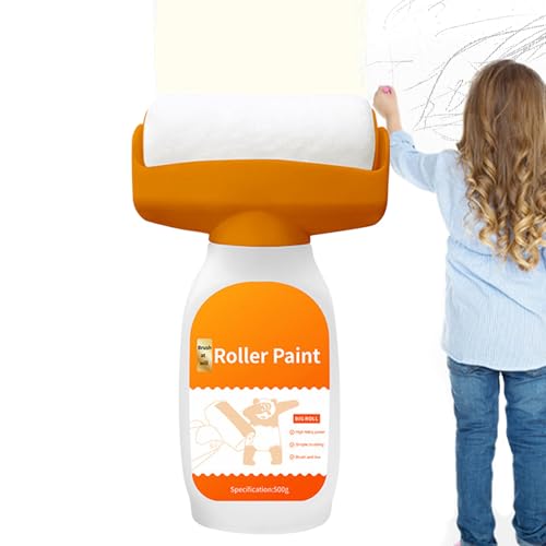 Huxibai Kleine Farbwalze, tragbar, 500 g, zur Verbesserung des Zuhauses, für Badezimmer, Türen, Möbel, innen, außen, Wohnzimmer, Schlafzimmer, Küche Huxibai Kleine Farbwalze, tragbar, 500 g, zur Verbesserung des Zuhauses, für Badezimmer, Türen, Möbel, innen, außen, Wohnzimmer, Schlafzimmer, Küche von Huxibai