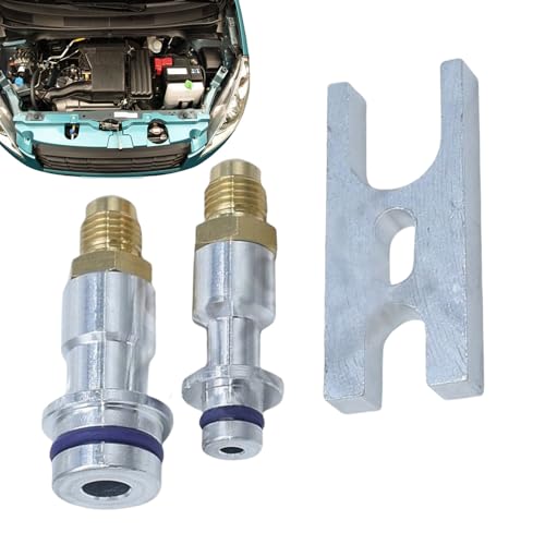 Huxibai Klimaanlagen-Lecktest-Stopfen,Leckage Erkennung Kältemittelleitung Verbinder | Klimarohr Test Stopfen für Werkstatt Mechaniker von Huxibai