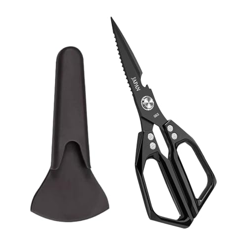 Huxibai Küchenschere, ergonomische Küchenschere für Lebensmittel, rutschfestes Schneidwerkzeug, tragbares Gadget zum Schneiden von Stoff für Chef, Haus, Restaurant, Garten Huxibai Küchenschere, ergonomische Küchenschere für Lebensmittel, rutschfestes Schneidwerkzeug, tragbares Gadget zum Schneiden von Stoff für Chef, Haus, Restaurant, Garten von Huxibai