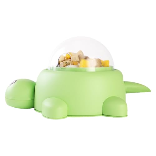 Huxibai Leckerlispender für Hunde, interaktiver Leckerlispender in Schildkrötenform für Hunde, Spielzeug, langsamer Behälter zur geistigen Anreicherung, reduziert Schwellungen, Training von Huxibai