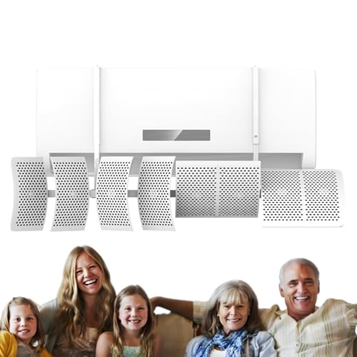 Huxibai Lüftungsgitter für Klimaanlage, Anleitung für Klimaanlage, klappbares Zubehör mit verstellbarem Winkel, für Kinder, schwangere Frauen und ältere Menschen von Huxibai