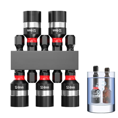 Huxibai Magnet-Steckschlüssel-Set Für Bohrer | Steckschlüssel-Bithalter mit Sechskant-Schäft - Magnetisches Schnellwechselsystem für Kfz-Montage Wartung von Huxibai