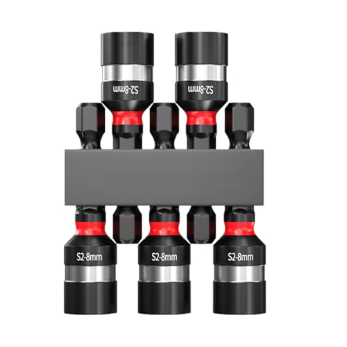 Huxibai Magnetisches Schraubenzieher-Set, Steckschlüsselzubehör mit Magnet, Schnellwechselwerkzeug, 5-teilig, für Mechanik, Elektrizität, Wartung Huxibai Magnetisches Schraubenzieher-Set, Steckschlüsselzubehör mit Magnet, Schnellwechselwerkzeug, 5-teilig, für Mechanik, Elektrizität, Wartung von Huxibai