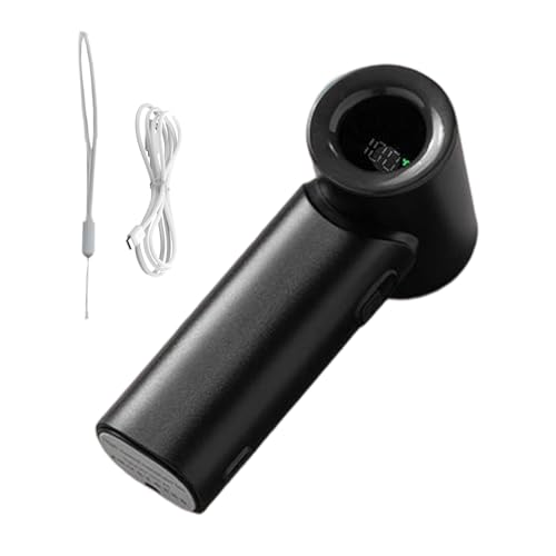 Huxibai Persönlicher Ventilator | Tragbarer Akku Ventilator Mit 3000mAh,Mit Trageriemen 5 Geschwindigkeitsstufen Für Outdoor Camping Schlafzimmer Auto von Huxibai