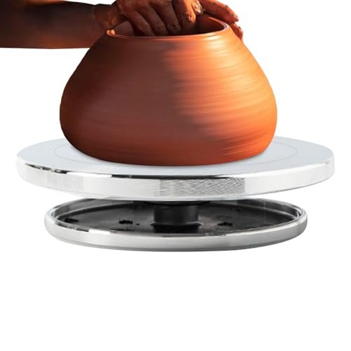 Huxibai Rad für Keramikdekoration, Drehmaschine zum Formen von Ton, Mehrzweckwerkzeug für skulpturale Bastelarbeiten, rutschfest, für die Werkstatt zu Hause von Huxibai