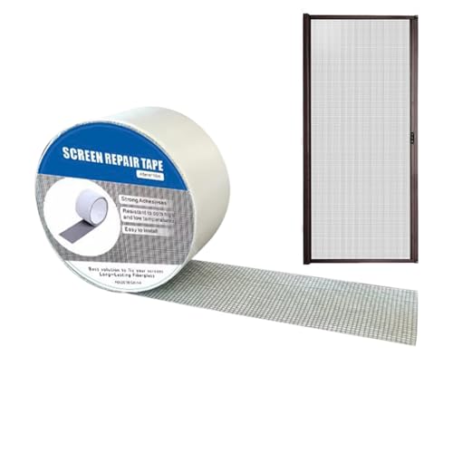 Huxibai Reparaturband für Bildschirme, Reparaturset für Moskitonetze, , robustes Klebeband, wasserdicht, stark klebend, für Löcher, Risse an Türen, Wohnzimmer, Haus, von Huxibai