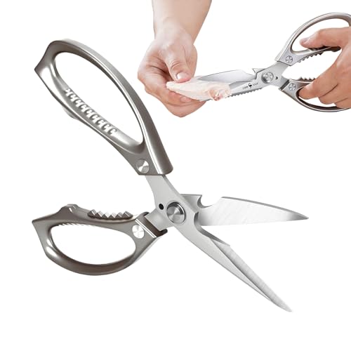 Huxibai Robuste Küchenschere aus Edelstahl,Küchenscheren - Ergonomische für Hobbyköche Köche Lebensmittelzubereitung Geflügel Knochenschneiden Huxibai Robuste Küchenschere aus Edelstahl,Küchenscheren - Ergonomische für Hobbyköche Köche Lebensmittelzubereitung Geflügel Knochenschneiden von Huxibai