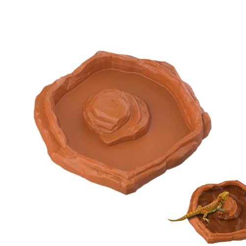 Huxibai Schildkröten Wasserschüssel | Reptilien Badebecken - Antirutsch Napf Mit Rutsche Für Schildkröten Echsen Geckos Aquarium Terrarium Habitat Huxibai Schildkröten Wasserschüssel | Reptilien Badebecken - Antirutsch Napf Mit Rutsche Für Schildkröten Echsen Geckos Aquarium Terrarium Habitat von Huxibai