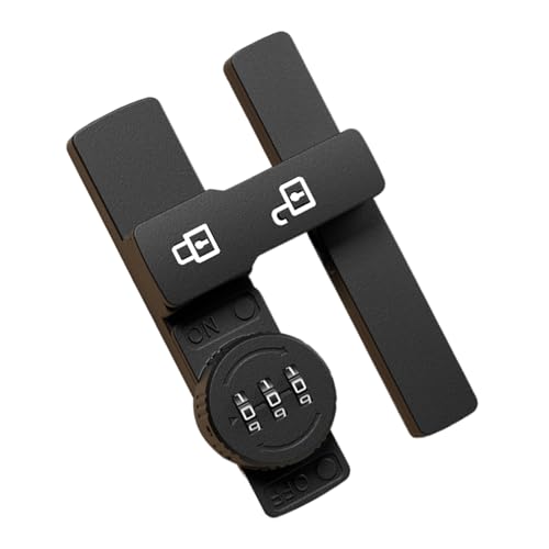 Huxibai Schrankschlösser mit Kombination, Sicherheit für Aktenschränke, Diebstahlsicherung, ohne Bohren, für Schlafzimmer, Küche, Zuhause und Arbeitsplatz von Huxibai