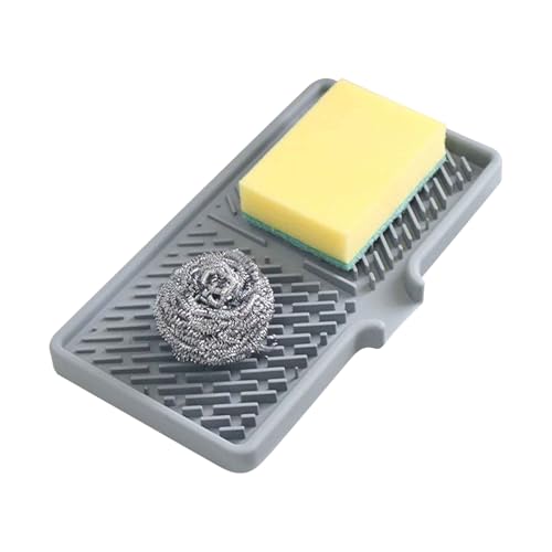 Huxibai Silikon-Trocknungsmatte für die Küchenarbeitsplatte, Abtropffläche aus Silikon, rutschfest, saugfähig und wasserdicht für Spüle, Waschbecken und von Huxibai