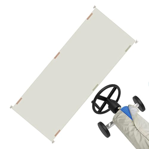 Huxibai Solarabdeckung für Poolrolle, wasserdichter Poolrollenschutz – Oxford-Gewebe 210D, UV-beständig, für Garten drinnen und draußen während der Schwimmsaison von Huxibai