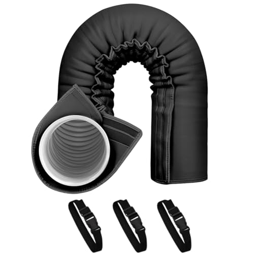 Huxibai Tragbare Abdeckung für AC-Schlauch, flexibler Schutz für Klimaanlagen, Zubehör für Leitungen mit Wärmereduzierung und 3 verstellbaren Riemen, für Zuhause, Schlafzimmer, Huxibai Tragbare Abdeckung für AC-Schlauch, flexibler Schutz für Klimaanlagen, Zubehör für Leitungen mit Wärmereduzierung und 3 verstellbaren Riemen, für Zuhause, Schlafzimmer, von Huxibai