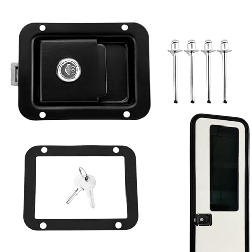 Huxibai Türschloss für Wohnmobil | Allgemeines Türschloss-Set | Langlebige und wetterfeste Sicherheitsbeschläge für Arbeit, Hotel, Wohnung, Schlafzimmer von Huxibai
