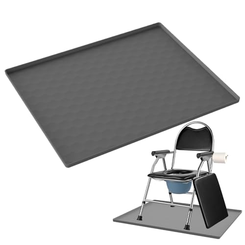 Huxibai WC-Schutzmatte – wasserdichte Silikonmatte für tragbaren Nachttisch | Mehrzweck-Schutz-Bodenschutz für Schlafzimmer, Küche, Zuhause von Huxibai