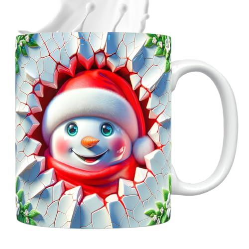 Huxibai Weihnachtskaffeetassen,Keramik Weihnachtskaffeetassen | 3D Design 350ml Mit Griff Trinkgefäß Für Frauen Mädchen Festtag Geburtstag Küche Urlaub Huxibai Weihnachtskaffeetassen,Keramik Weihnachtskaffeetassen | 3D Design 350ml Mit Griff Trinkgefäß Für Frauen Mädchen Festtag Geburtstag Küche Urlaub von Huxibai