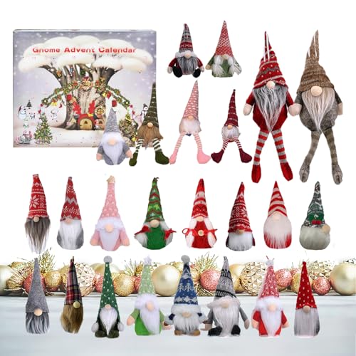 Huxibai Weihnachtswichtel Kalender | 24 Figuren Weihnachts Countdown Kalender,Saisonale Deko für Lehrer Frauen Männer Schüler Zimmer Schreibtisch Zuhause Huxibai Weihnachtswichtel Kalender | 24 Figuren Weihnachts Countdown Kalender,Saisonale Deko für Lehrer Frauen Männer Schüler Zimmer Schreibtisch Zuhause von Huxibai