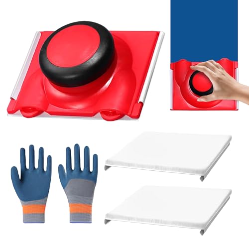 Huxibai Werkzeug zum Streichen von Kanten | Randrolle für Decken, Pinsel für Schnitte mit beiliegenden Handschuhen und 2 Ersatz-Pads für Wände aus Gipskartonsockel und Renovierung des Hauses Huxibai Werkzeug zum Streichen von Kanten | Randrolle für Decken, Pinsel für Schnitte mit beiliegenden Handschuhen und 2 Ersatz-Pads für Wände aus Gipskartonsockel und Renovierung des Hauses von Huxibai