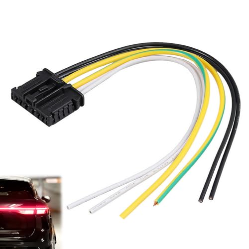 Huybaa Kabelbaum für Rücklichtlampenstecker, Auto Rücklicht Kabelbaum Stecker, Heckleuchte Stecker, Rücklicht-Reparaturbaugruppen für 206 207 307 308 C2 C3 C4 C5 DS3 von Huybaa