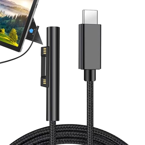 Huybaa Magnetisches USB-C-Kabel, 1,5 m, L-förmiger Kopf, Schnellladung, PD, 65 W, 15 V/3 A, kompatibel mit Surface Pro 3-6/7, Laptop 1-2, Book 1-2, Go/Studio, Surface 3 – PVC Huybaa Magnetisches USB-C-Kabel, 1,5 m, L-förmiger Kopf, Schnellladung, PD, 65 W, 15 V/3 A, kompatibel mit Surface Pro 3-6/7, Laptop 1-2, Book 1-2, Go/Studio, Surface 3 – PVC von Huybaa