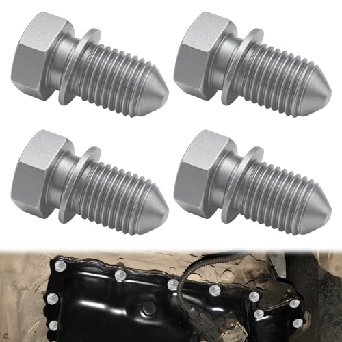 Huybaa Pack of 4 öl ablassen schraube, Alloy Steel Oil Drain Plug, ablassschraube öl with Washer Thread Length,Compatible with ölablassschraube vw Huybaa Pack of 4 öl ablassen schraube, Alloy Steel Oil Drain Plug, ablassschraube öl with Washer Thread Length,Compatible with ölablassschraube vw von Huybaa
