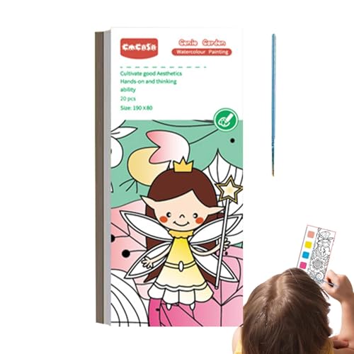 Aquarellmalblock - Aquarell-Malbuch Für Kinder | Aquarell-Tagebuch Aus Papier Mit Pinseln Und Farben | Multifunktionales Zeichenpapier Für Künstlermaterialien Aquarellmalblock - Aquarell-Malbuch Für Kinder | Aquarell-Tagebuch Aus Papier Mit Pinseln Und Farben | Multifunktionales Zeichenpapier Für Künstlermaterialien von Huyeruie