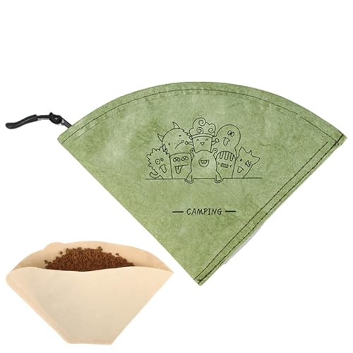 Kaffeefilterhalter, Kaffeefilterbehälter | Münzhalter in Form eines Kaffeekegels - Organizer aus Filterpapier für Espresso, Papierbehälter in Kegelform p von Huyeruie
