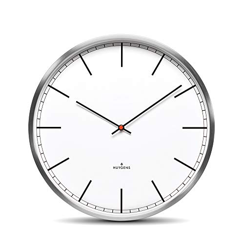 Huygens One Index 35cm Edelstahl-Wanduhr Stilles Quarz-Uhrwerk Huygens One Index 35cm Edelstahl-Wanduhr Stilles Quarz-Uhrwerk von Huygens