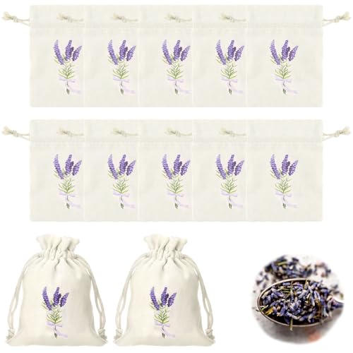 12 Stück Lavendelsäckchen Leer, Lavendel Gemustert Kleine Säckchen zum Befüllen, Lavendel Duftsäckchen Leer, Lavendelblüten Baumwollsäckchen Leer mit Kordelzug für Schmuck Gewürze Kräuter (Variante A) 12 Stück Lavendelsäckchen Leer, Lavendel Gemustert Kleine Säckchen zum Befüllen, Lavendel Duftsäckchen Leer, Lavendelblüten Baumwollsäckchen Leer mit Kordelzug für Schmuck Gewürze Kräuter (Variante A) von HweeWanX