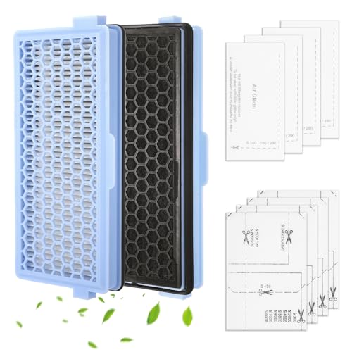 2 Stück Staubsauger Filter für Miele S8340, HEPA Filter für Miele Staubsauger Ersatzteile, Passend für Compact C1 C2 Complete C2 C3, Filter für Feinstaub und Gerüche von HweeWanX