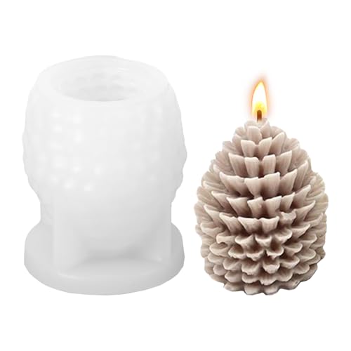 Silikonform Weihnachten 3D Tannenzapfen Kerzenform, Silikonform Tannenzapfen für DIY Kerzen, Silikonformen Gießformen Weihnachten Seifen Schokolade, Kreative Kerzenformen Silikon Deko 7.2x5.9cm Silikonform Weihnachten 3D Tannenzapfen Kerzenform, Silikonform Tannenzapfen für DIY Kerzen, Silikonformen Gießformen Weihnachten Seifen Schokolade, Kreative Kerzenformen Silikon Deko 7.2x5.9cm von HweeWanX