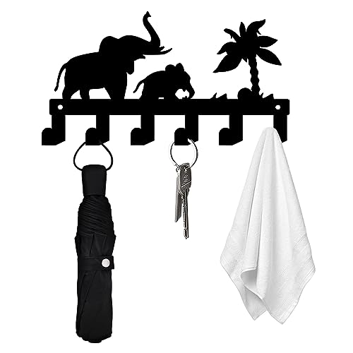 Hwtcjx Schlüsselhalter, Schlüsselbrett, Schlüsselleiste Schlüsselablage, Schlüsselregal mit Ablage 5 Schlüsselhaken, Selbstklebend als Schlüsselboard Aufbewahrung für Schlüssel Aufbewahrung an Eingang von Hwtcjx