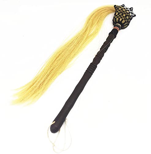 Hwydo Black Wood buddhistischen Taoist Fuchen Horsetail Whisk Griff-Endstück von Hwydo