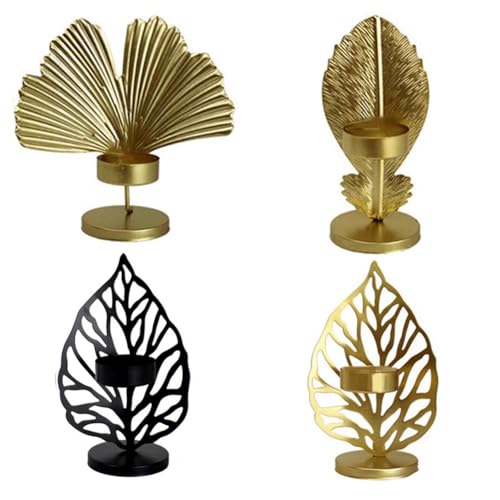 Hxhsgmeh Kerzenhalter, Blatt-Kerzenständer, Ornamente, Tisch-Kerzenständer für Kerzenlicht-Dinner-Atmosphäre, Dekorationen, Einfache Installation, Einfach zu Bedienen Hxhsgmeh Kerzenhalter, Blatt-Kerzenständer, Ornamente, Tisch-Kerzenständer für Kerzenlicht-Dinner-Atmosphäre, Dekorationen, Einfache Installation, Einfach zu Bedienen von Hxhsgmeh