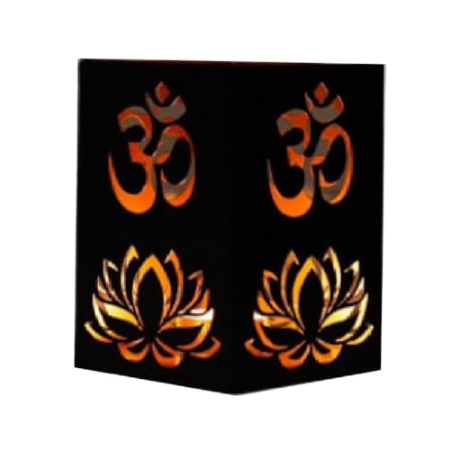 Hxhsgmeh Lotus-Kerzenständer, Außenleuchten für Terrasse + Lotus-Muster, Halloween-Kerzenhalter für Zuhause, Festliche für Diwali B, Langlebig, Einfache Installation, Einfach zu Bedienen von Hxhsgmeh
