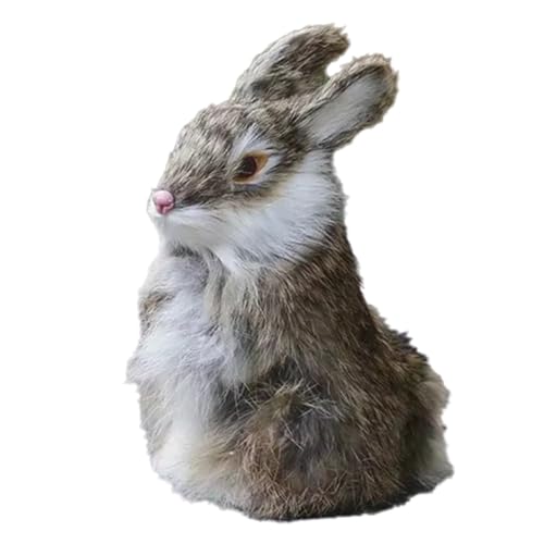 Hxhsgmeh Realistische Kunstfell-Hasenfigur für die Inneneinrichtung. Weich im, Simuliert das Aussehen Von Hasenfell. von Hxhsgmeh