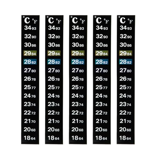Hxyxbnhno 5 Stück Thermometer-Aufkleber, Brauthermometer, Klebstoff für Lagertanks, Aquarien, Temperaturthermometer, Aufkleber, zum Aufkleben, Thermometer, Klebestreifen Hxyxbnhno 5 Stück Thermometer-Aufkleber, Brauthermometer, Klebstoff für Lagertanks, Aquarien, Temperaturthermometer, Aufkleber, zum Aufkleben, Thermometer, Klebestreifen von Hxyxbnhno