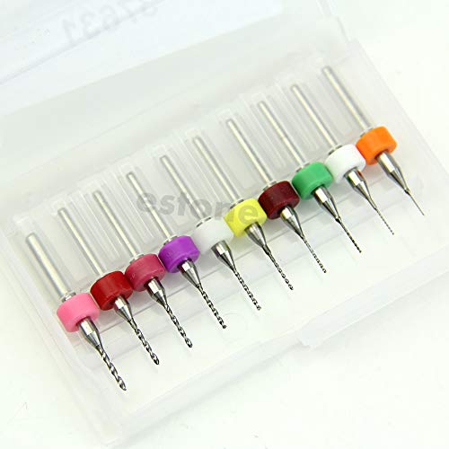 Leiterplattenbohrer, 0,3 mm bis 1,2 mm, 10 Stück von Hxyxbnhno