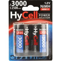 HyCell HR20 3000 Mono (D)-Akku NiMH 2500 mAh 1.2V 2St. von HyCell