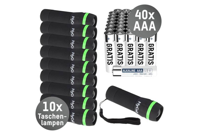 HyCell LED Taschenlampe Mini LED Taschenlampe inkl. AAA Batterien + 40 AAA Batterien Gratis von HyCell
