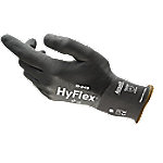 HyFlex Handschuhe Schaumstoff, Nitril Größe 8 Schwarz 12 Stück von HyFlex
