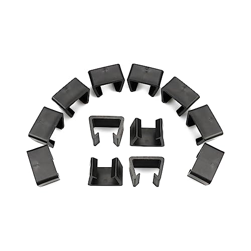 Hyakoz 12 Pieces Rattan Möbel Verbinder Gartenmöbel Verbinder Clips Polyrattan Möbel Clips for Patio Furniture Outdoor Couch Black Connection Clips von Hyakoz