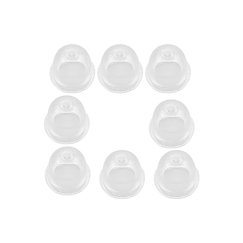 Hyakoz 8 Stück 22 mm Zündkapsel Primer Pumpe Birne Kit Primer Bulb Kraftstoffpumpe Vergaser Primerkolben Transparent Primer Pumpe Birne für Rasenmäher, Kettensäge, Gebläse, Schneider von Hyakoz