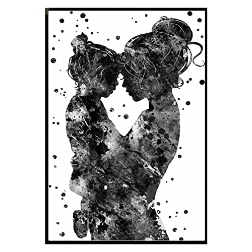 DIY 5D Diamond Painting Vollbohrer Kit, Mutter und Tochter 30x40cm Malen nach Zahlen Diamant,Diamant Painting Bilder Kinder,Geschenk für Erwachsene Kinder,Stickerei Crafts für Wand Decor von Hyanun