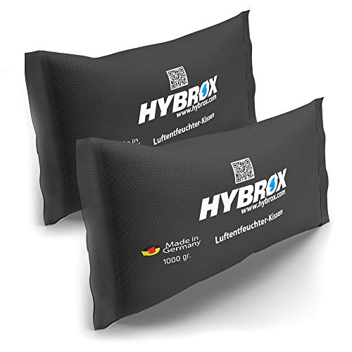 HYBROX Auto Luftentfeuchter Kissen - Wiederverwendbar, Entfeuchter, Autoentfeuchter (SPARSET 2x1000g) von HYBROX