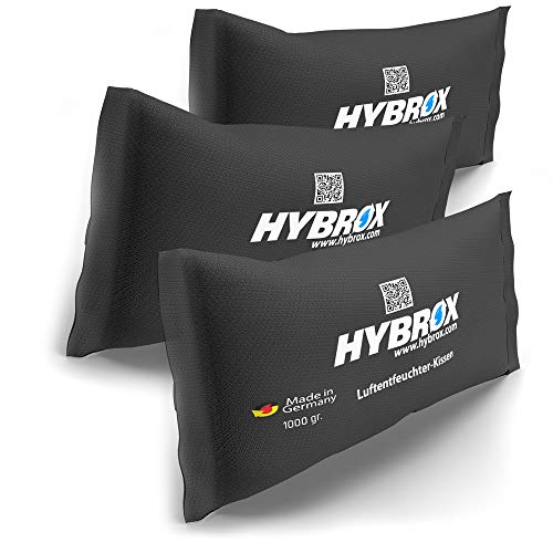 HYBROX Auto Luftentfeuchter Kissen - Wiederverwendbar, Entfeuchter, Autoentfeuchter (SPARSET 3x1000g) von HYBROX