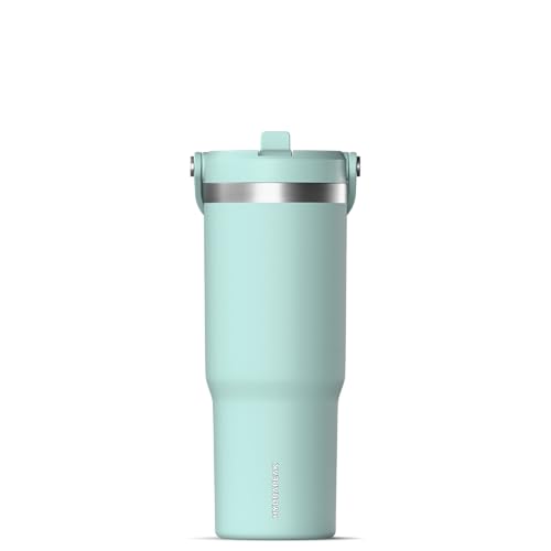 Hydrapeak Nomad Trinkbecher mit Griff und Trinkhalm-Deckel, auslaufsicher, doppelt isoliert, 950 ml, Edelstahl, Mintgrün Hydrapeak Nomad Trinkbecher mit Griff und Trinkhalm-Deckel, auslaufsicher, doppelt isoliert, 950 ml, Edelstahl, Mintgrün von Hydrapeak