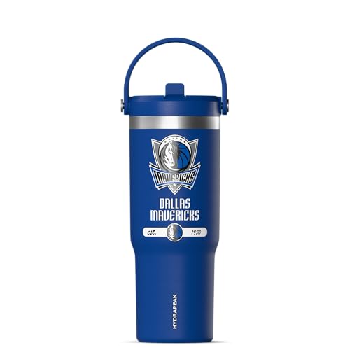 Hydrapeak x NBA Offiziell lizenzierte Dallas Mavericks Nomad Tumbler mit Griff und Strohhalm-Deckel, auslaufsichere Edelstahl-Wasserflasche Hydrapeak x NBA Offiziell lizenzierte Dallas Mavericks Nomad Tumbler mit Griff und Strohhalm-Deckel, auslaufsichere Edelstahl-Wasserflasche von Hydrapeak