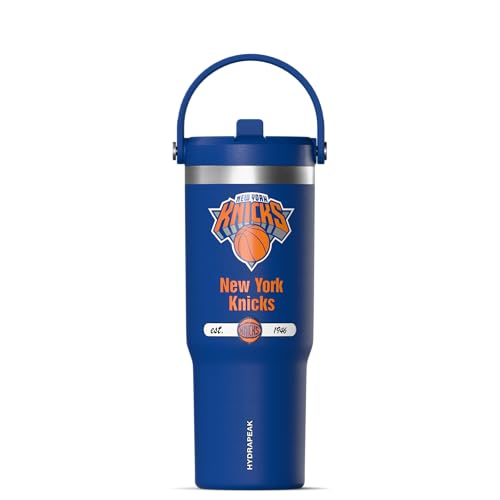 Hydrapeak x NBA Offiziell lizenzierte New York Knicks Nomad Tumbler mit Griff und Strohhalm-Deckel, auslaufsichere Edelstahl-Wasserflasche Hydrapeak x NBA Offiziell lizenzierte New York Knicks Nomad Tumbler mit Griff und Strohhalm-Deckel, auslaufsichere Edelstahl-Wasserflasche von Hydrapeak