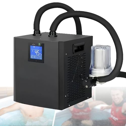 Hydravex Eisbad-Wasserkühler für Kaltwasserbecken, Kaltwasserkühler mit externem Filter und Pumpe und Fernbedienung, isolierte Schläuche, Kaltwasserrückgewinnung für Eisbäder SingleWaterPump Hydravex Eisbad-Wasserkühler für Kaltwasserbecken, Kaltwasserkühler mit externem Filter und Pumpe und Fernbedienung, isolierte Schläuche, Kaltwasserrückgewinnung für Eisbäder SingleWaterPump von Hydravex