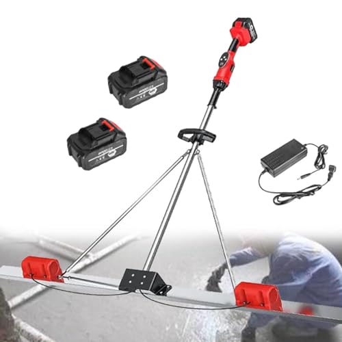 Hydravex Elektrisches Betonbearbeitungswerkzeug, kommerzielles Estrich-Betonbearbeitungs-Vibrationswerkzeug mit Klingen-Bull-Float-Finisher-Set, 2 Lithiumbatterie-Betonkellen 2M Hydravex Elektrisches Betonbearbeitungswerkzeug, kommerzielles Estrich-Betonbearbeitungs-Vibrationswerkzeug mit Klingen-Bull-Float-Finisher-Set, 2 Lithiumbatterie-Betonkellen 2M von Hydravex